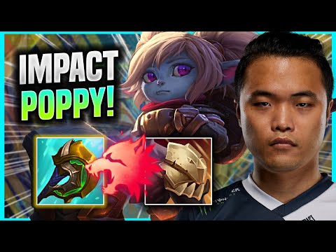 IMPACT IS A GOD WITH POPPY! - EG Impact Plays Poppy JUNGLE vs Lee Sin! | Preseason 2022