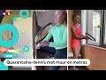 Toptennissers trainen op de hotelkamer vanwege quarantaine