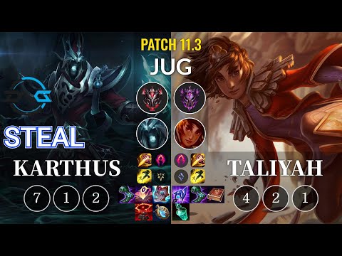DFM Steal Karthus vs Taliyah Jungle - KR Patch 11.3