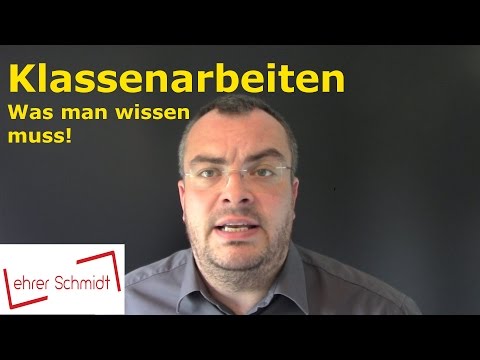 Classwork - What you need to know! | Lehrerschmidt