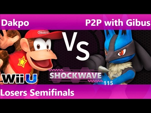 SW 115 - FX | Dakpo (Diddy) vs P2P with Gibus (Lucario) Losers Semifinals - Smash 4