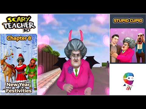 Scary Teacher 3D - Chapter 8 New Year Festivities Level 4 - Stupid Cupid