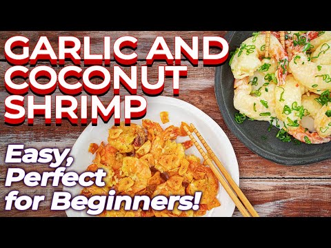 Garlic and Coconut Shrimp 🍤 | Recipes For Beginners To Cook