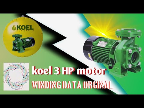 koel 3 HP motor windings data orginal Electricalmmc engineering work,
