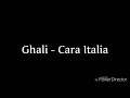 Ghali - Cara Italia (video version) testo