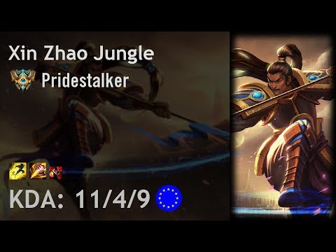 Xin Zhao Jungle vs Jarvan IV - Pridestalker - EUW Challenger Patch 7.20