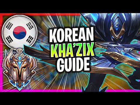 WHEN A KOREAN CHALLENGER PLAYS KHA'ZIX JUNGLE! | CHALLENGER KHA'ZIX GUIDE
