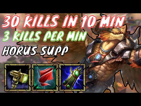 30 KILLS IN 10 MINUTES! | Smite Season 9 Slash | HORUS IS #1 SUPPORT