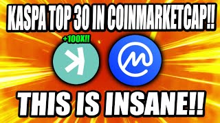 Kaspa Top 30 On Coinmarketcp, Binance Listing Soon! (URGENT UPDATE)