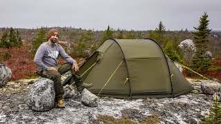 Camping in Rain And Thick Fog Conditions