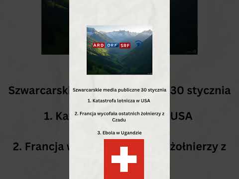 Szwajcarskie media publiczne 30 stycznia