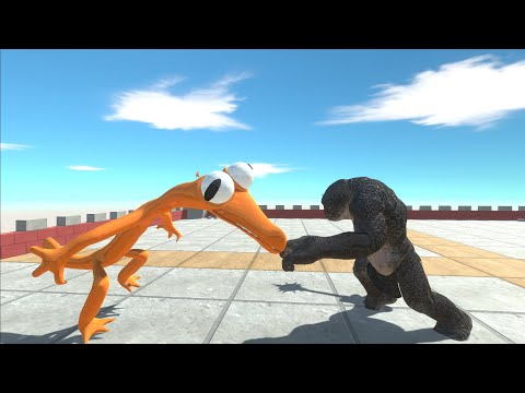 Rainbow Friend Orange VS CAVE TROLL DELUXE - Animal Revolt Battle Simulator