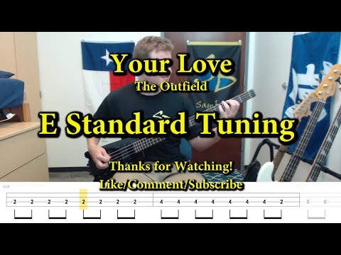 Your Love - The Outfield (Bass Cover with Tabs)