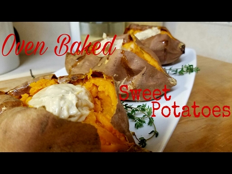Baked "Dolloped" Sweet Potatoes | How to make Sweet Potatoes