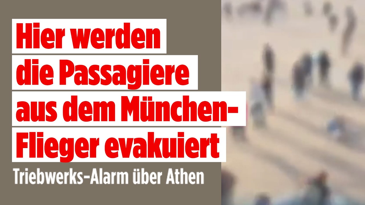 ATHEN: Alarm im Flugzeug! Passagiere aus München-Flieger evakuiert!