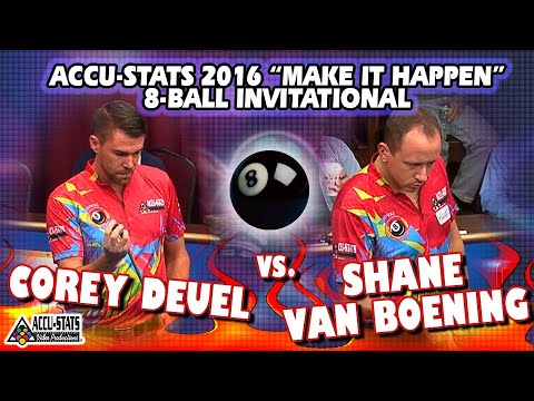 8-BALL: Corey DEUEL vs. Shane VAN BOENING - 2016 Accu-Stats "MAKE-IT-HAPPEN" 8-BALL INVITATIONAL