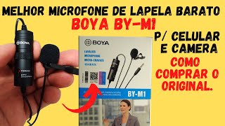 MICROFONE LAPELA BARATO - BOYA - Para iniciante e profissionais - Onde comprar o original