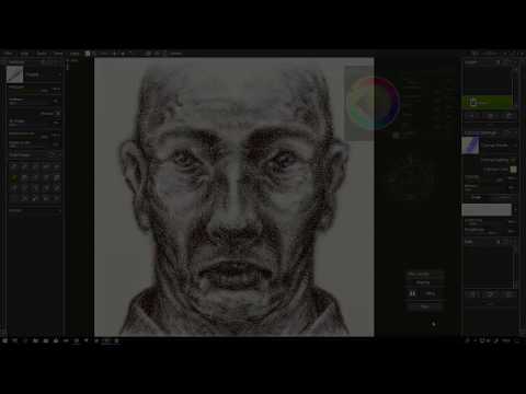 Artrage 5 - Drawing a head from imagination