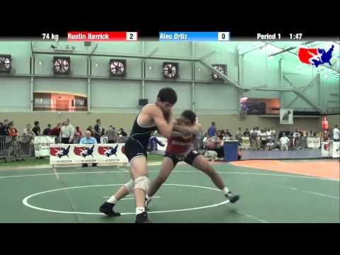 Rustin Barrick vs. Alec Ortiz at 2013 ASICS University Nationals - FS