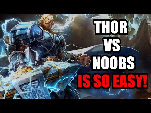 STOMPING NOOBS WITH THOR IN SMITE JOUST! (SMITE)