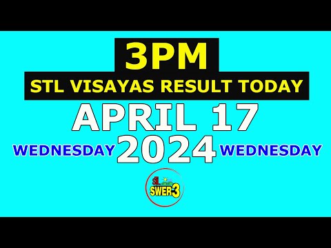 3pm STL Visayas Result Today April 17 2024 (Wednesday)