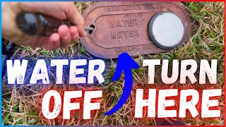 How To Turn Off Water To House Without Key Fast!