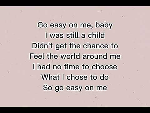 Adele - Easy On Me (Lyrics)