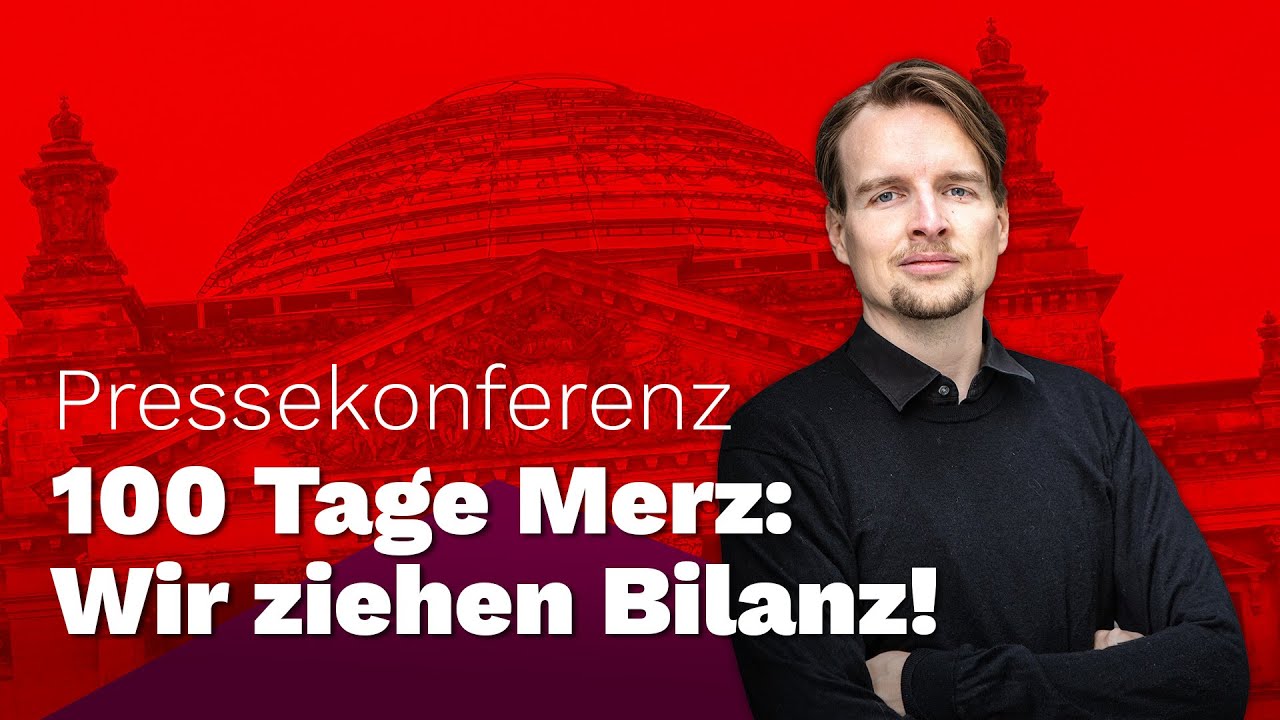 100 Tage Merz-Regierung: Wir ziehen Bilanz! Pressekonferenz mit Janis Ehling