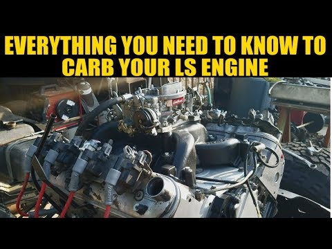 HOW TO INSTALL A CARBURETOR ON AN LS SWAP, LS1, LM7, LR4, LQ4, L33 | Carbureted LS | Carb LS |