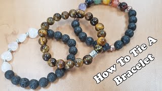 How To Tie A Bracelet Knot Jewelry Making Tutorial