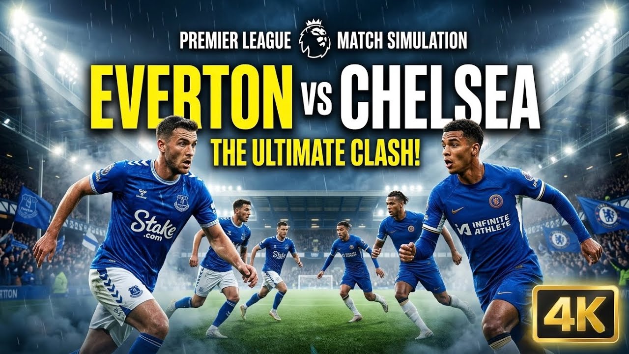 Everton vs Chelsea | Premier League Simulation 4K 