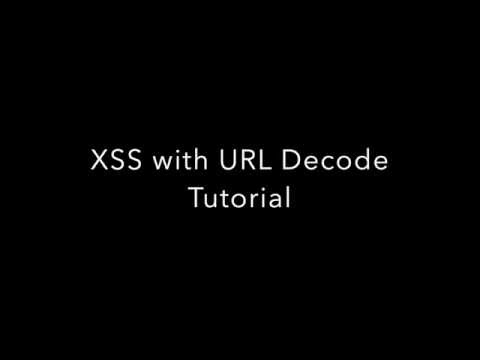 xss with url decode example