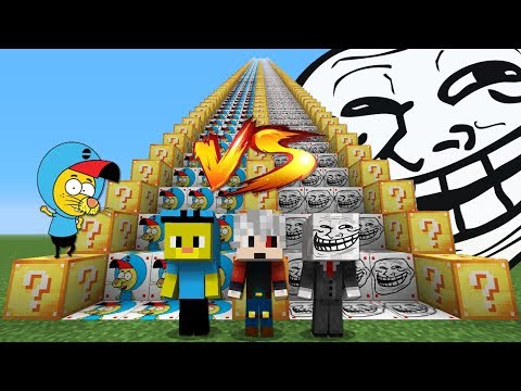 LONGEST TROLL LUCKY BLOCK STAIRS - Minecraft