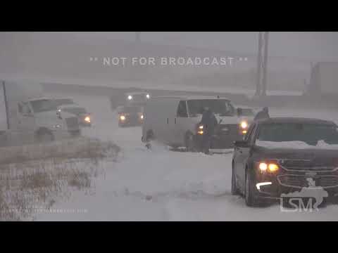 02-17-2022 Kansas City, MO-Winter storm snarling rush hour traffic and interstates