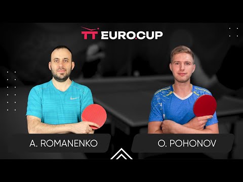 18:00 Andrii Romanenko - Oleksandr Pohonov 01.05.2024 TT Euro.Cup Ukraine Professional. TABLE 4