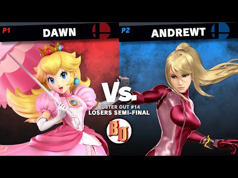 Buster Out #14 - Dawn (Peach) VS AndrewT (Zero Suit Samus) - Losers Semi Final