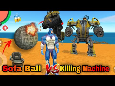😱New sofa ball car VS Killing machine || Who will win || Rope hero vice town