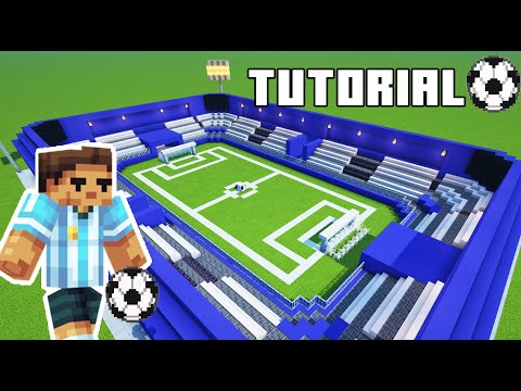 Minecraft Tutorial: How To Make A Football Stadium "2022 City Build"