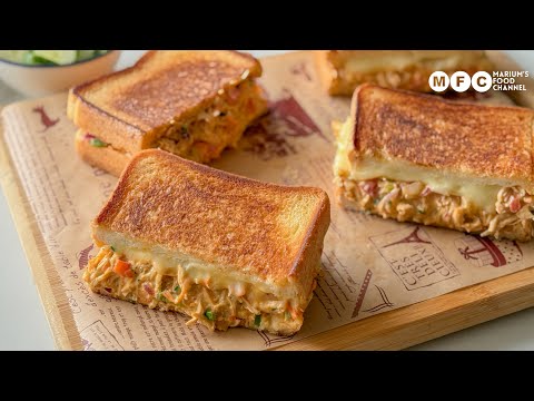 Chicken Melt Sandwich Recipe | Creamy & Cheesy Chicken Sandwich 