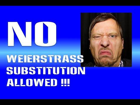 VARIOUS & ENRICHMENT   No Weierstrass Substitution!