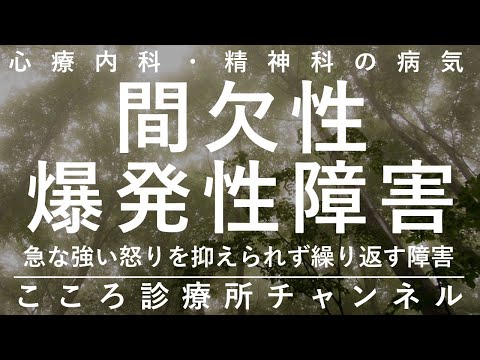 間欠性爆発性障害【強い怒りを抑えられず繰り返す。ADHDの衝動に類似。精神科医が10分でまとめ】