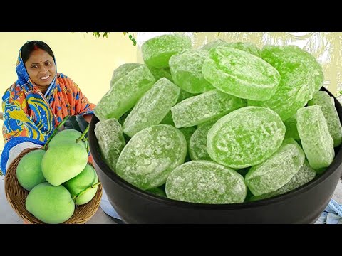 মাত্র 5 মিনিটে বানিয়ে নাও ভীষণ মজার কাঁচা আমের লজেন্স একবার খেলে স্বাদ মুখে লেগে থাকবে | mango candy