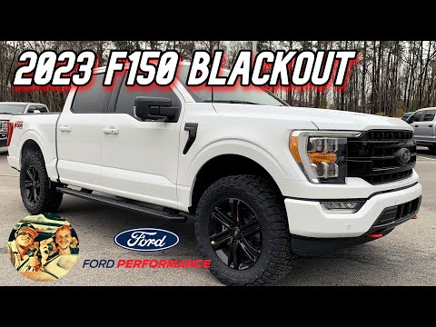 2023 FORD F150 BLACKOUT- Level, Tire/Shock Swap, New Grille & More: Walkaround, Startup & Interior