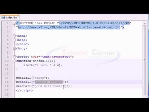 Javascript Video Tutorial 740 Using Parameters With Functions