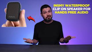 INSMY Waterproof Clip On Speaker for Hands Free Audio