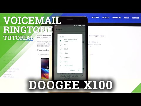 Voicemail Customization in Doogee X100 - Change Voicemail Notification