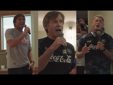 KARAOKE NAPOLI: Conte canta in napoletano, Mazzocchi neomelodico! 🎤🎶 Che risate 🤣