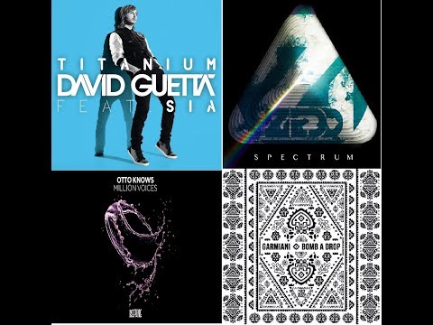 david guetta-Titanium vs zedd -Spectrum vs  Otto Knows-Million Voices vs Garmiani -Bomb A Drop