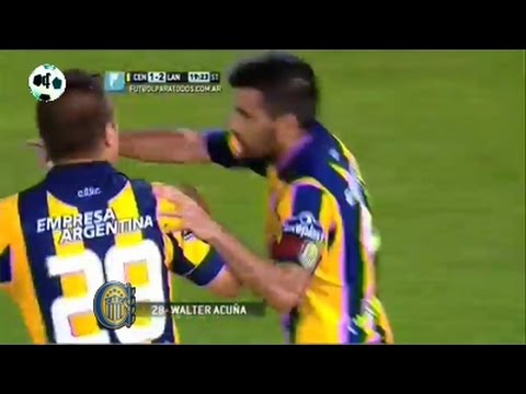 Gol Wálter Acuña - Rosario Central 1 Vs Lanús 2 - Primera División 2014