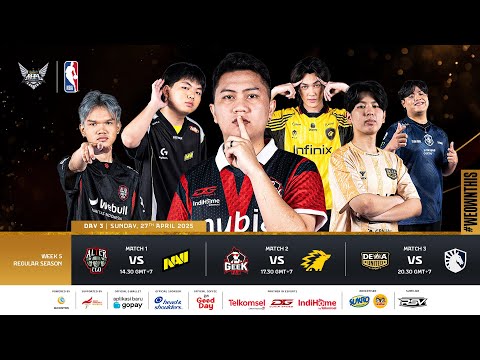 🔴 LIVE | MPL ID S15 | Regular Season Day 3 Week 5 | English